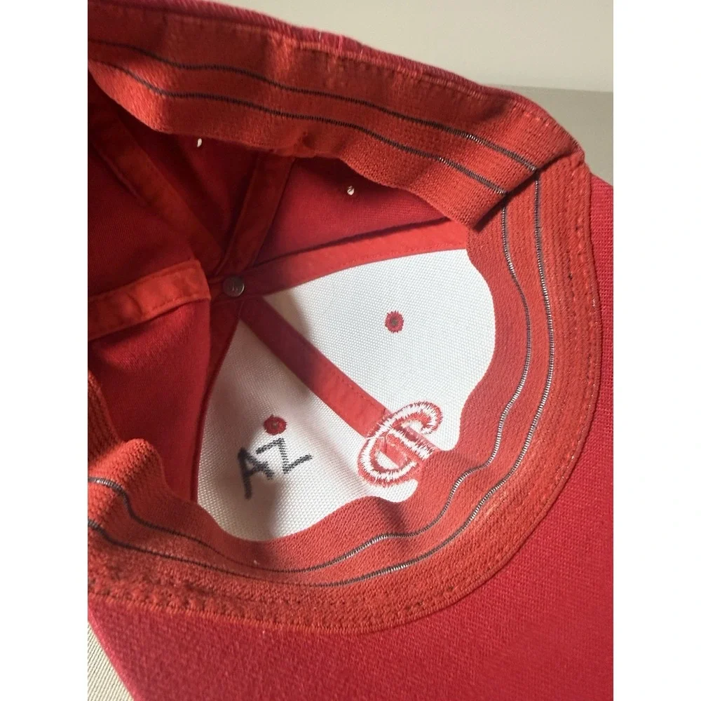VINTAGE Philadelphia‎ Phillies Hat Youth Twins Enterprise Red White MLB Baseball